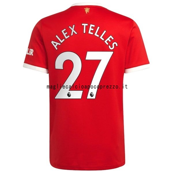 NO.27 Alex Telles Prima Maglia Manchester United 2021 2022 Rosso