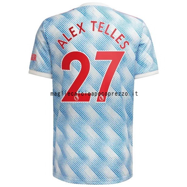 NO.27 Alex Telles Seconda Maglia Manchester United 2021 2022 Blu