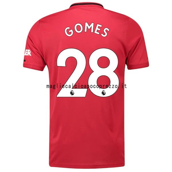 NO.28 Gomes Prima Maglia Manchester United 2019 2020 Rosso