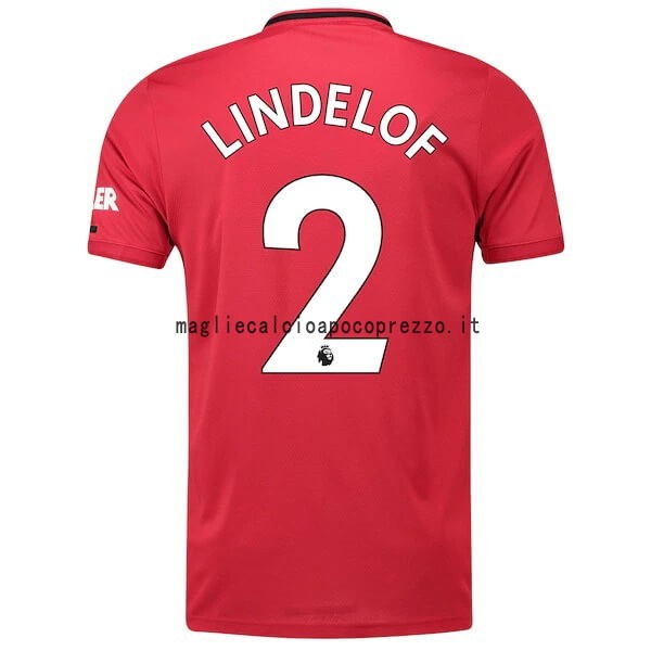 NO.2 Lindelof Prima Maglia Manchester United 2019 2020 Rosso