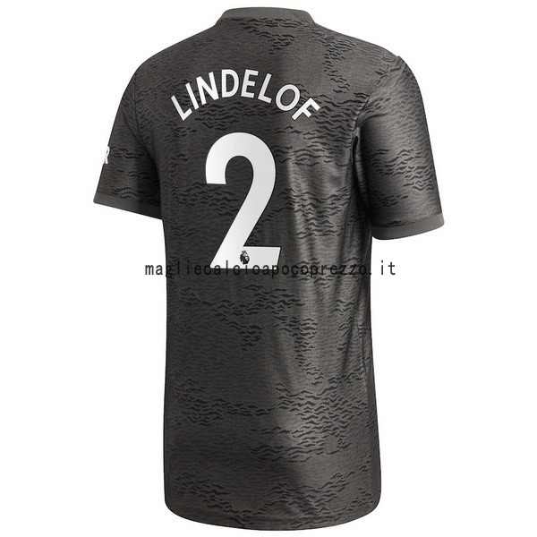 NO.2 Lindelof Seconda Maglia Manchester United 2020 2021 Nero