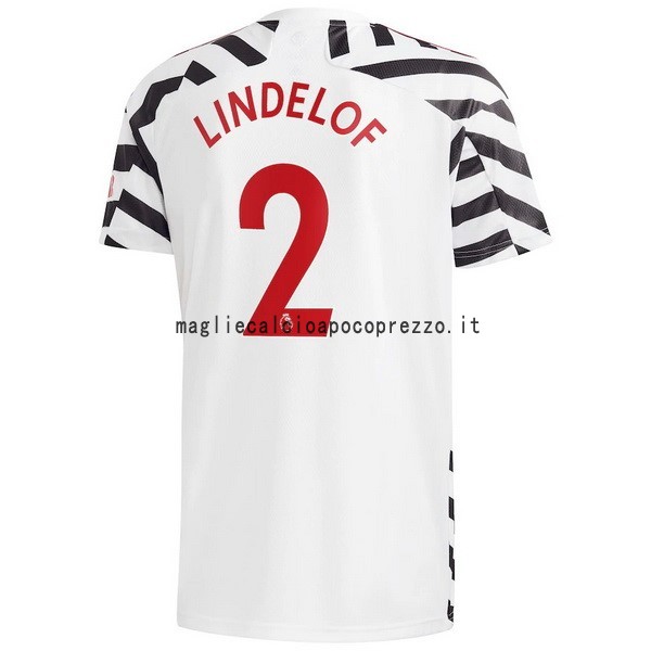 NO.2 Lindelof Terza Maglia Manchester United 2020 2021 Bianco
