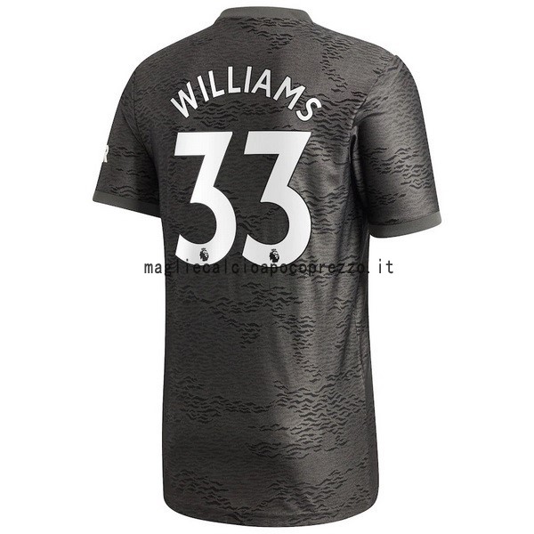 NO.33 Williams Seconda Maglia Manchester United 2020 2021 Nero