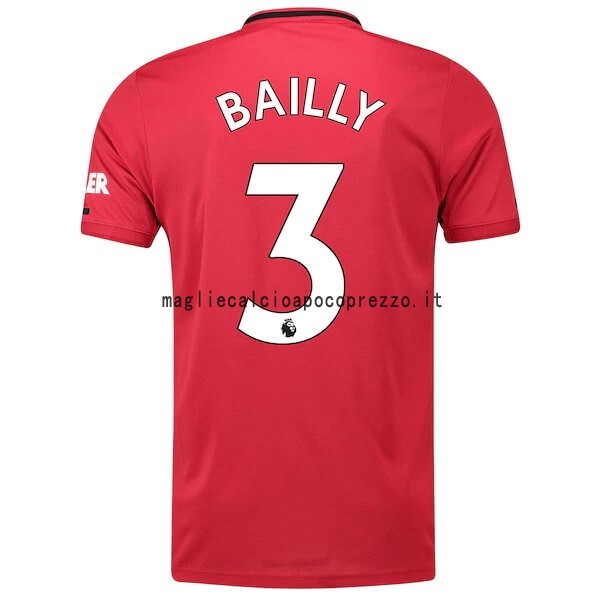 NO.3 Bailly Prima Maglia Manchester United 2019 2020 Rosso