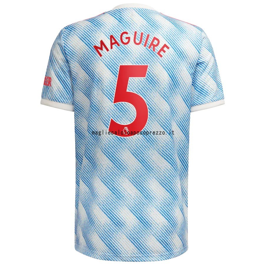NO.5 Maguire Seconda Maglia Manchester United 2021 2022 Blu