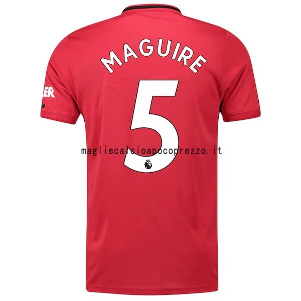 NO.5 Maguire Prima Maglia Manchester United 2019 2020 Rosso