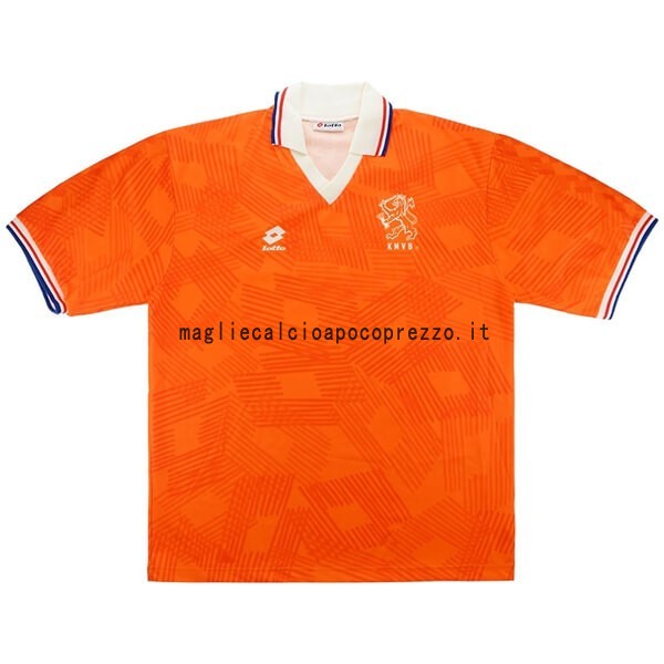 Prima Maglia Paesi Bassi Stile rétro 1991 1992 Arancione