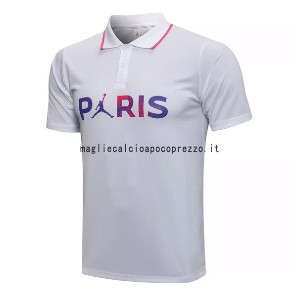 Polo Paris Saint Germain 2021 2022 Bianco Purpureo
