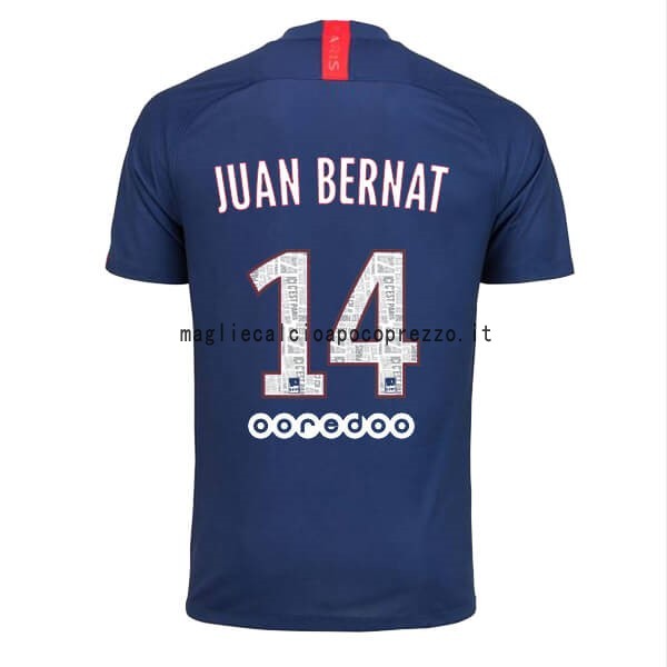 NO.14 Juan Bernat Prima Maglia Paris Saint Germain 2019 2020 Blu