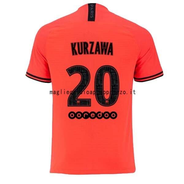 NO.20 Kurzawa Seconda Maglia Paris Saint Germain 2019 2020 Arancione