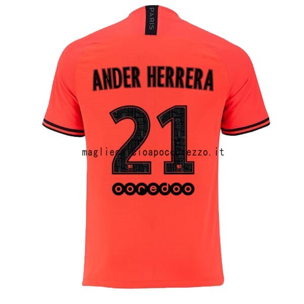NO.21 Ander Herrera Seconda Maglia Paris Saint Germain 2019 2020 Arancione