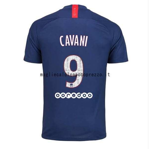 NO.9 Cavani Prima Maglia Paris Saint Germain 2019 2020 Blu