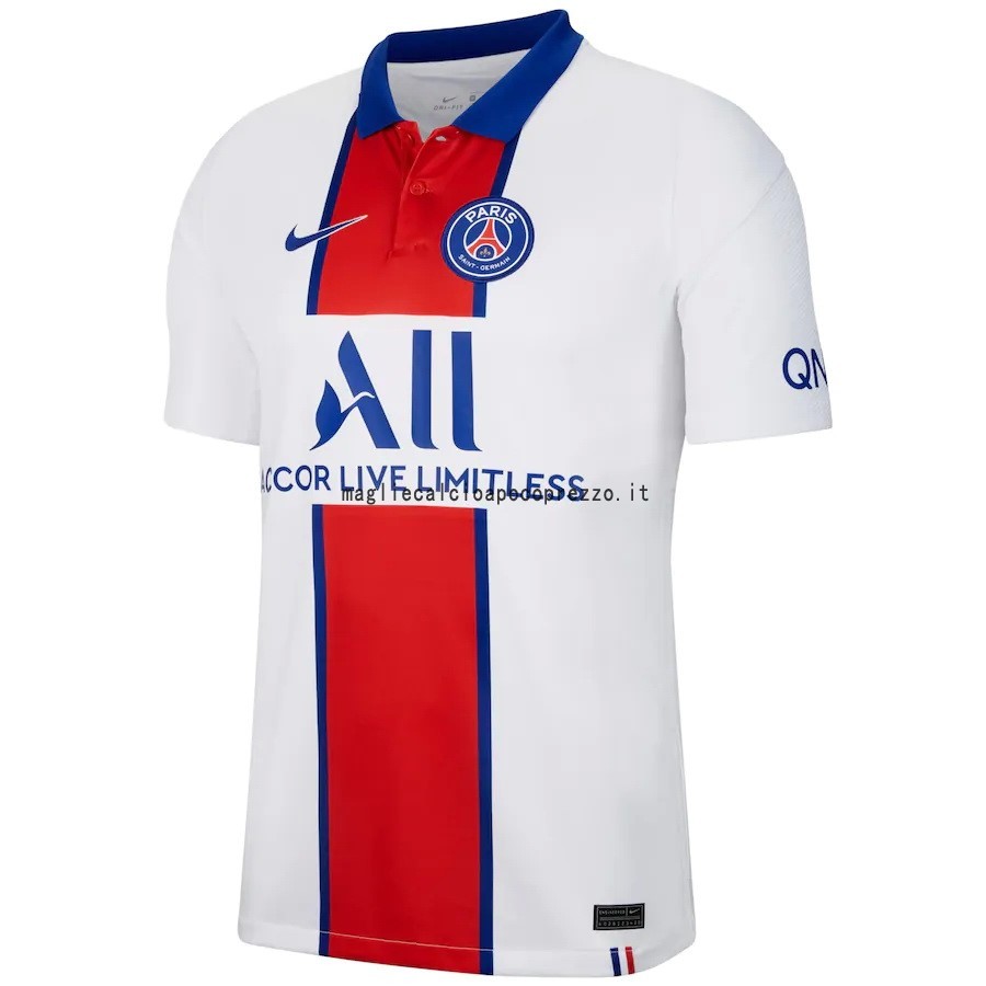 Seconda Maglia Paris Saint Germain 2020 2021 Bianco