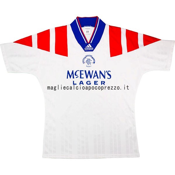 Seconda Maglia Rangers Rétro 1992 1993 Bianco