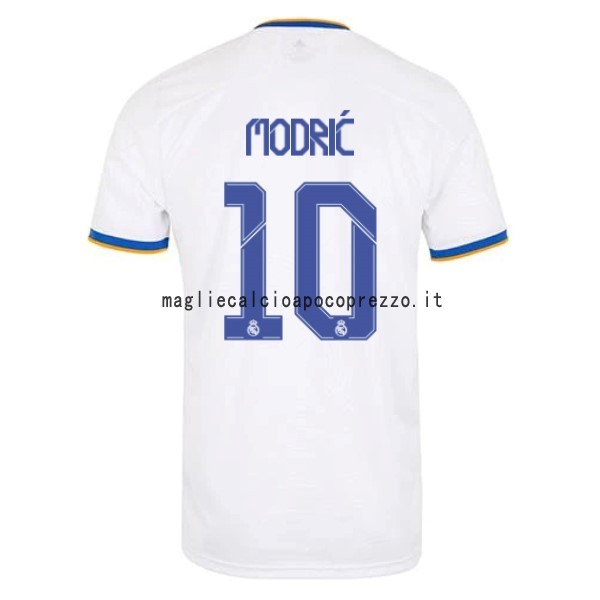 NO.10 Modric Prima Maglia Real Madrid 2021 2022 Bianco