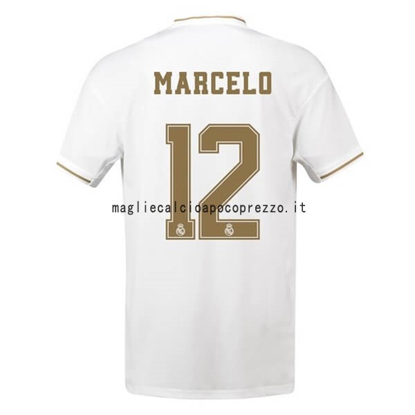 NO.12 Marcelo Prima Maglia Real Madrid 2019 2020 Bianco
