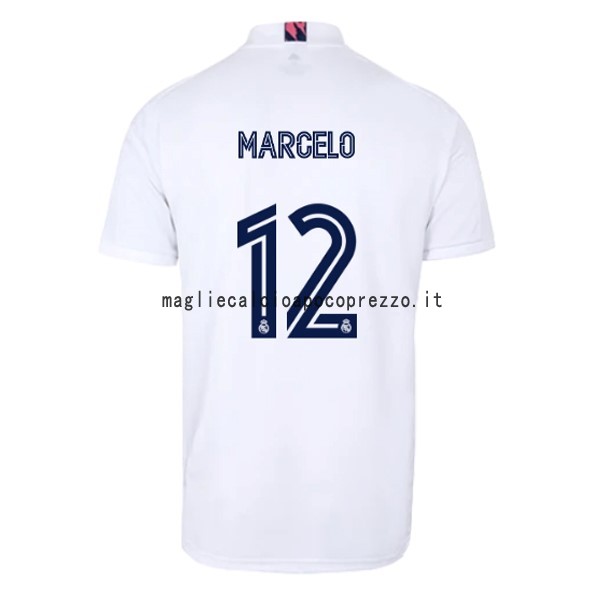 NO.12 Marcelo Prima Maglia Real Madrid 2020 2021 Bianco
