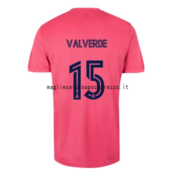 NO.15 Valverde Seconda Maglia Real Madrid 2020 2021 Rosa