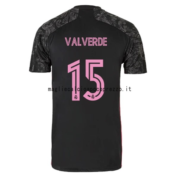 NO.15 Valverde Terza Maglia Real Madrid 2020 2021 Nero