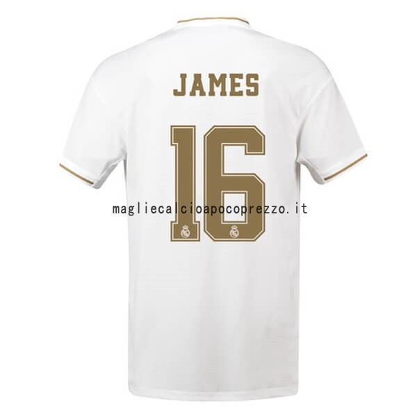 NO.16 James Prima Maglia Real Madrid 2019 2020 Bianco
