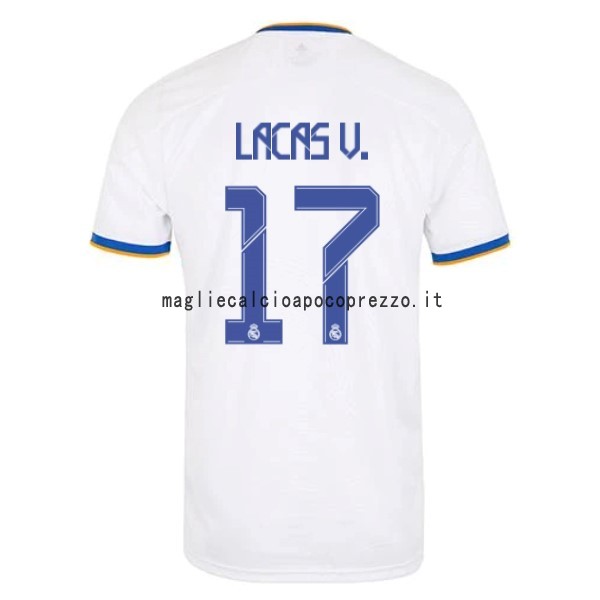 NO.17 Lucas V. Prima Maglia Real Madrid 2021 2022 Bianco