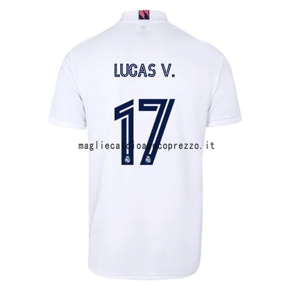NO.17 Lucas V. Prima Maglia Real Madrid 2020 2021 Bianco