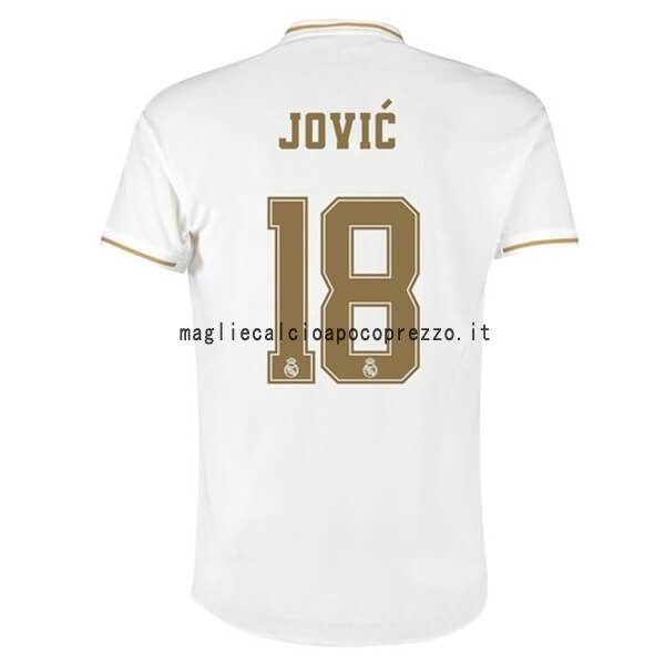 NO.18 Jovic Prima Maglia Real Madrid 2019 2020 Bianco
