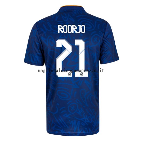 NO.21 Rodrygo Seconda Maglia Real Madrid 2021 2022 Blu