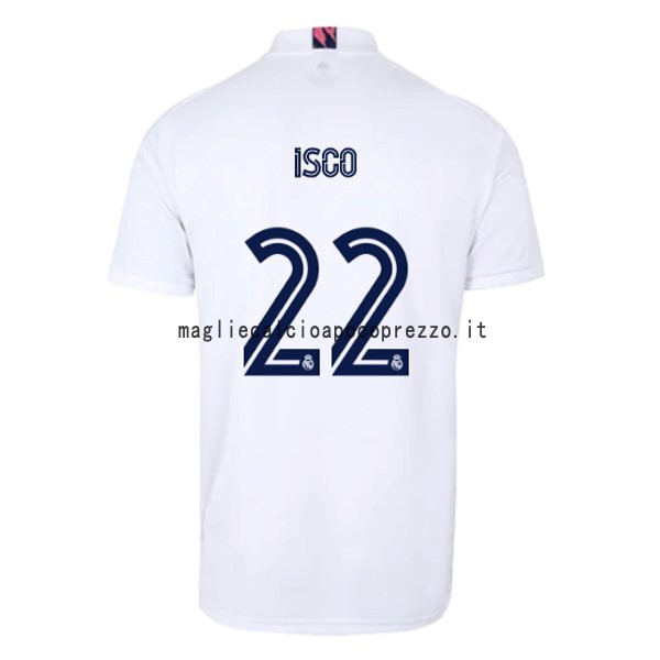 NO.22 Isco Prima Maglia Real Madrid 2020 2021 Bianco