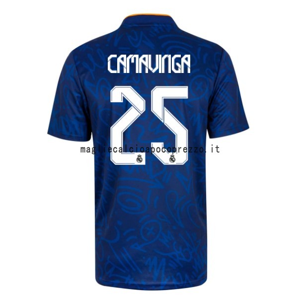 NO.25 Camavinga Seconda Maglia Real Madrid 2021 2022 Blu