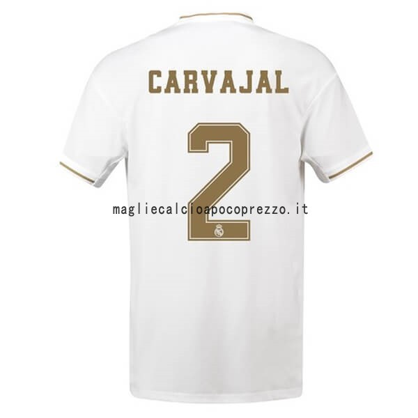 NO.2 Carvajal Prima Maglia Real Madrid 2019 2020 Bianco
