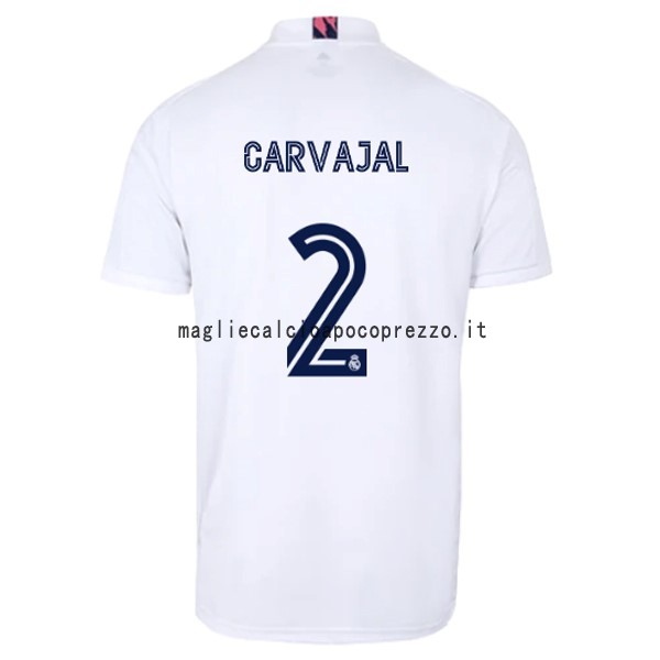 NO.2 Carvajal Prima Maglia Real Madrid 2020 2021 Bianco