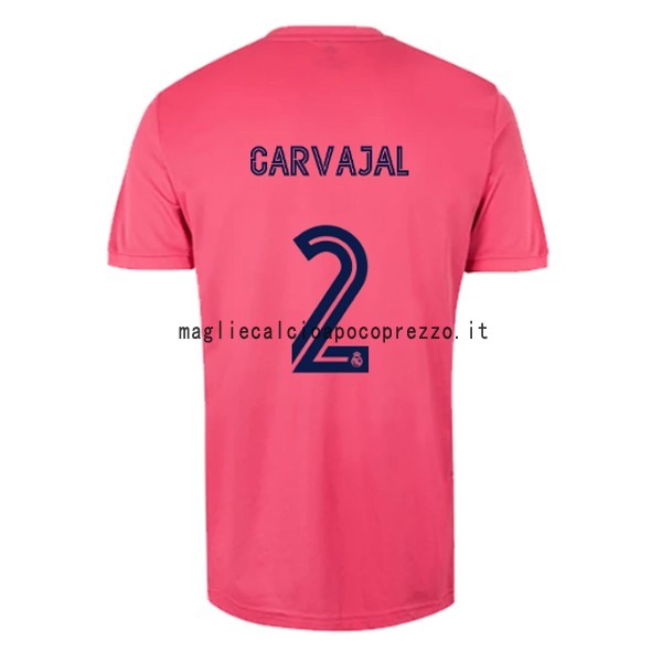 NO.2 Carvajal Seconda Maglia Real Madrid 2020 2021 Rosa