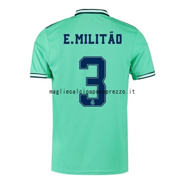 NO.3 E.Militão Terza Maglia Real Madrid 2019 2020 Verde