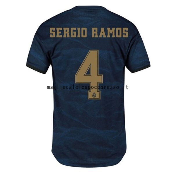 NO.4 Sergio Ramos Seconda Maglia Real Madrid 2019 2020 Blu