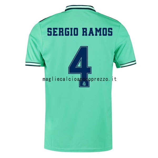 NO.4 Sergio Ramos Terza Maglia Real Madrid 2019 2020 Verde