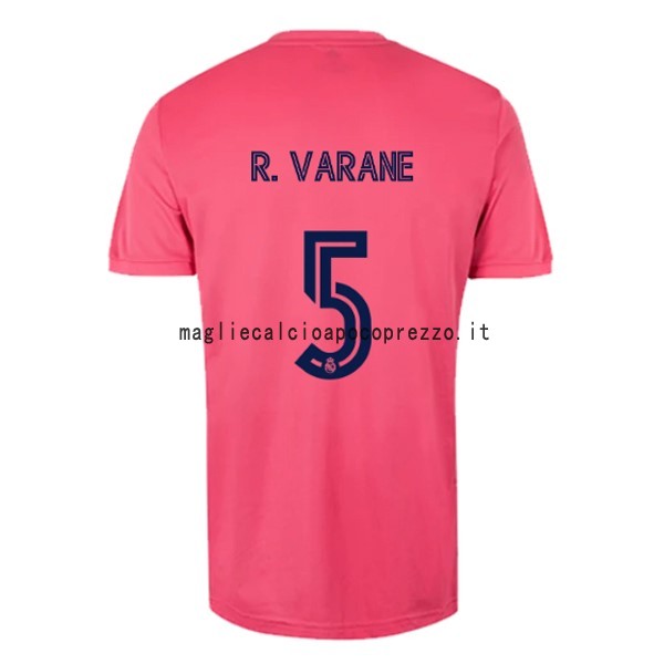 NO.5 Varane Seconda Maglia Real Madrid 2020 2021 Rosa