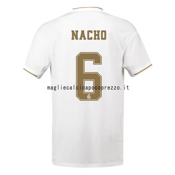 NO.6 Nacho Prima Maglia Real Madrid 2019 2020 Bianco