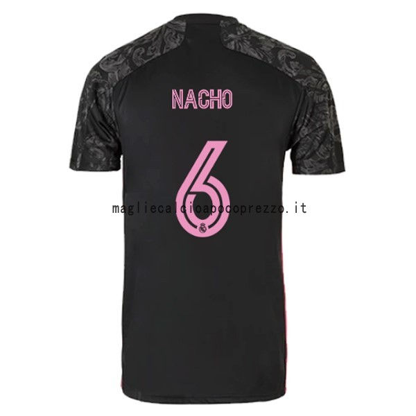 NO.6 Nacho Terza Maglia Real Madrid 2020 2021 Nero
