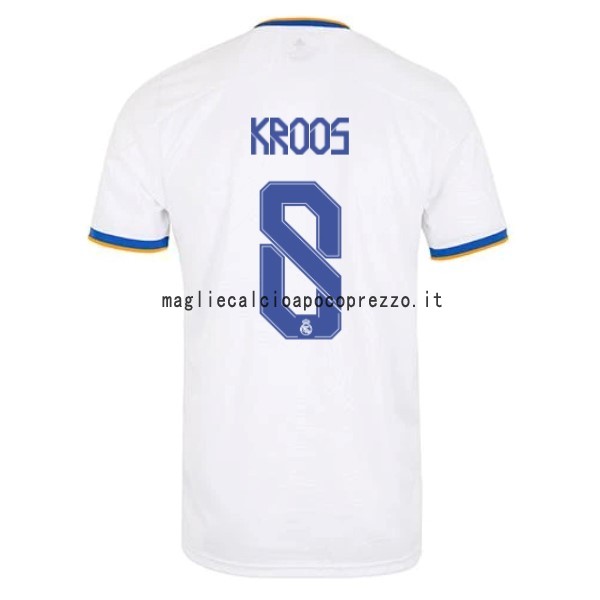 NO.8 Kroos Prima Maglia Real Madrid 2021 2022 Bianco