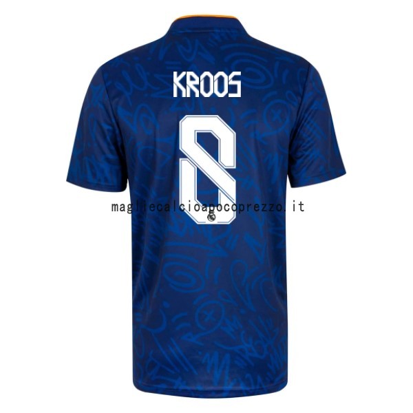 NO.8 Kroos Seconda Maglia Real Madrid 2021 2022 Blu