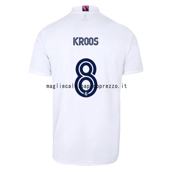 NO.8 Kroos Prima Maglia Real Madrid 2020 2021 Bianco