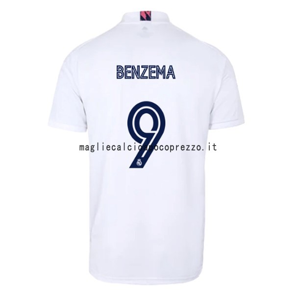 NO.9 Benzema Prima Maglia Real Madrid 2020 2021 Bianco