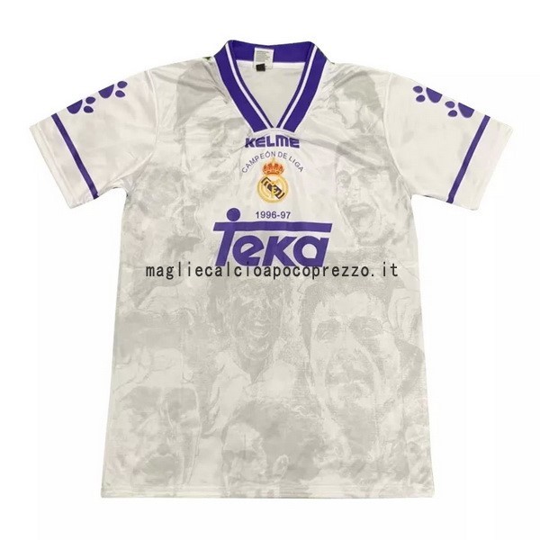 Prima Maglia Real Madrid Retro 1996 1997 Bianco