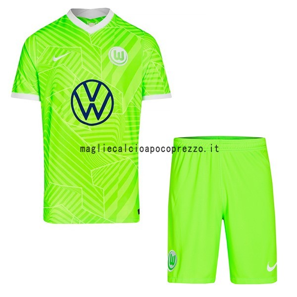 Prima Set Completo Bambino Wolfsburgo 2021 2022 Verde